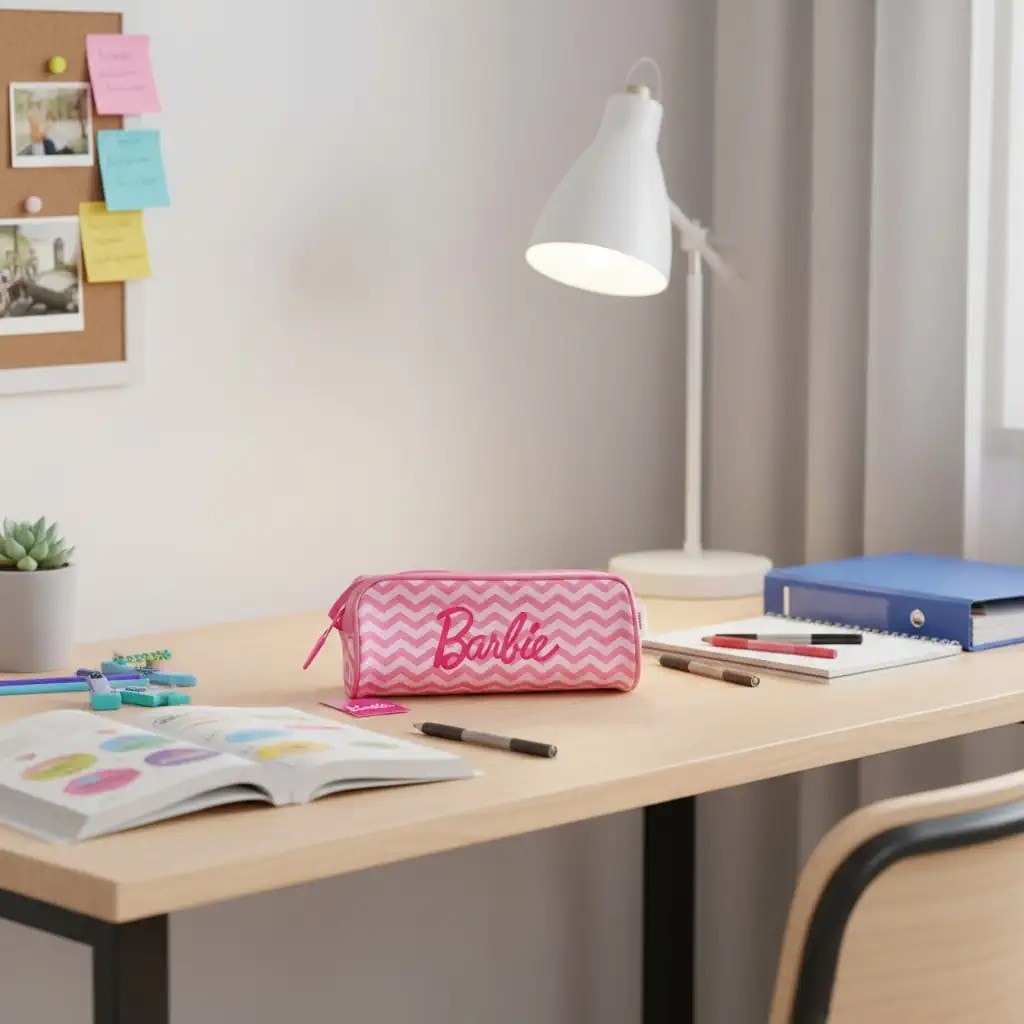 Barbie Lisanslı Büyük Fermuarlı Kalemlik