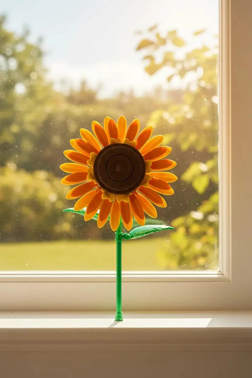 Miniso Lisanslı Ayçiçeği Çiçek Oyun Bloğu 85 Parça – Dekoratif Set 13 Cm