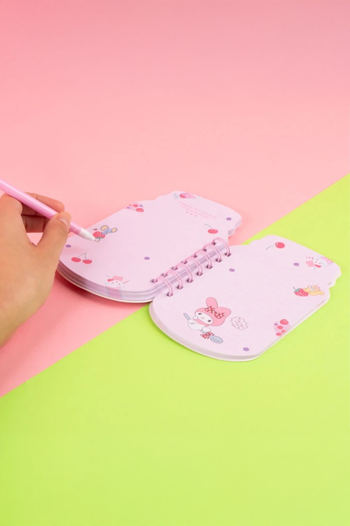 Sanrio Lisanslı Pipetli Bardak Figürlü Telli Not Defteri - My Melody