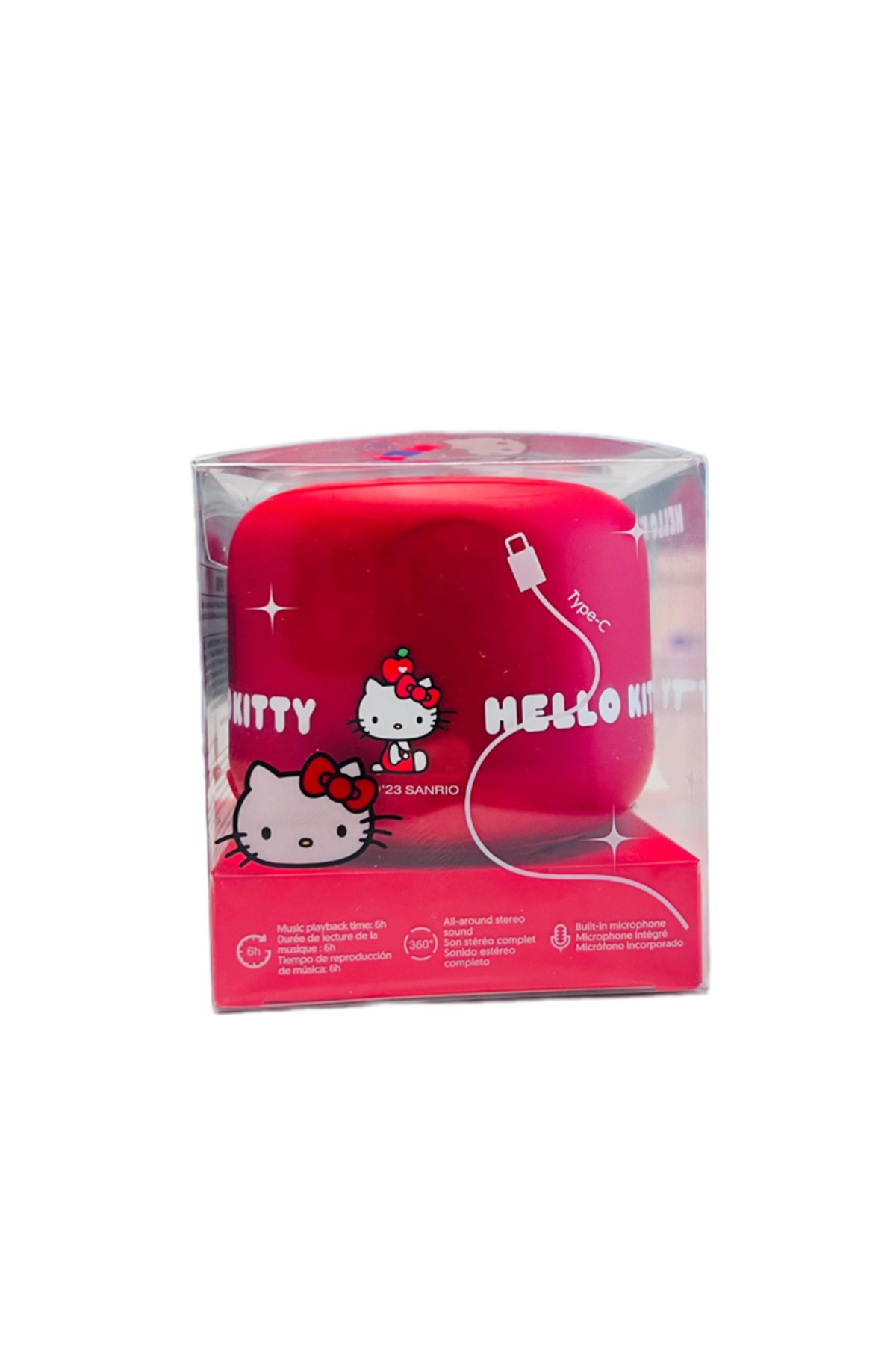 Hello Kitty Lisanslı Yuvarlak Bluetooth Hoparlör (Model: Bt2)