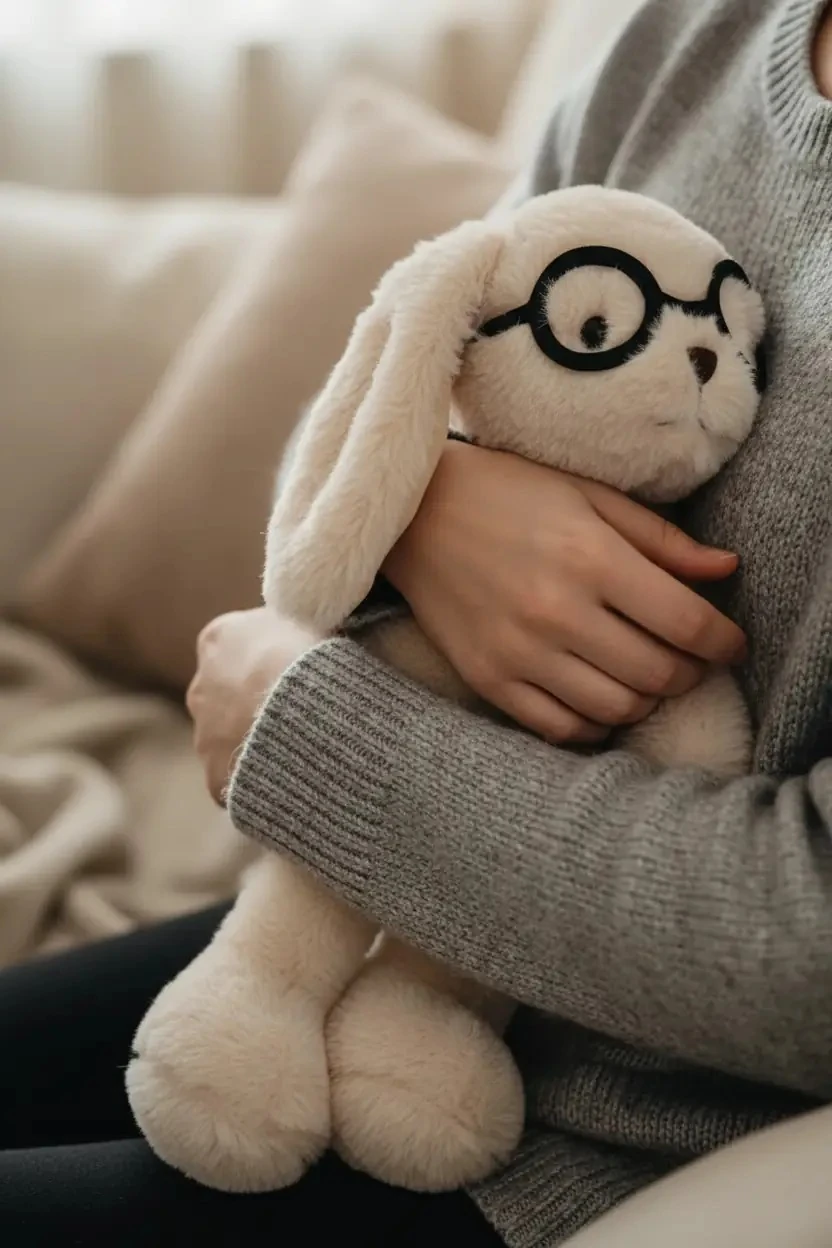 Bir Arkadaş Edin Serisi Tavşan Peluş Oyuncak – Yumuşacık Sarılmalık Özel Tasarım 20 Cm