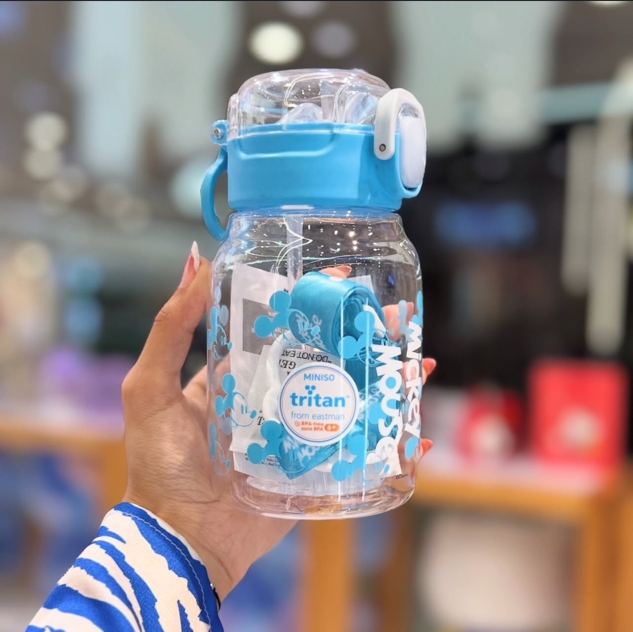Disney Mickey Mouse Lisanslı Omuz Askılı Tritan Suluk (600ml)