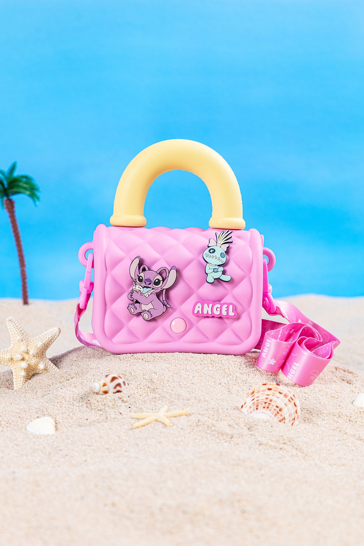 Disney Lilo&Stitch Lisanslı EVA Çapraz Çanta (Angel, Pembe)