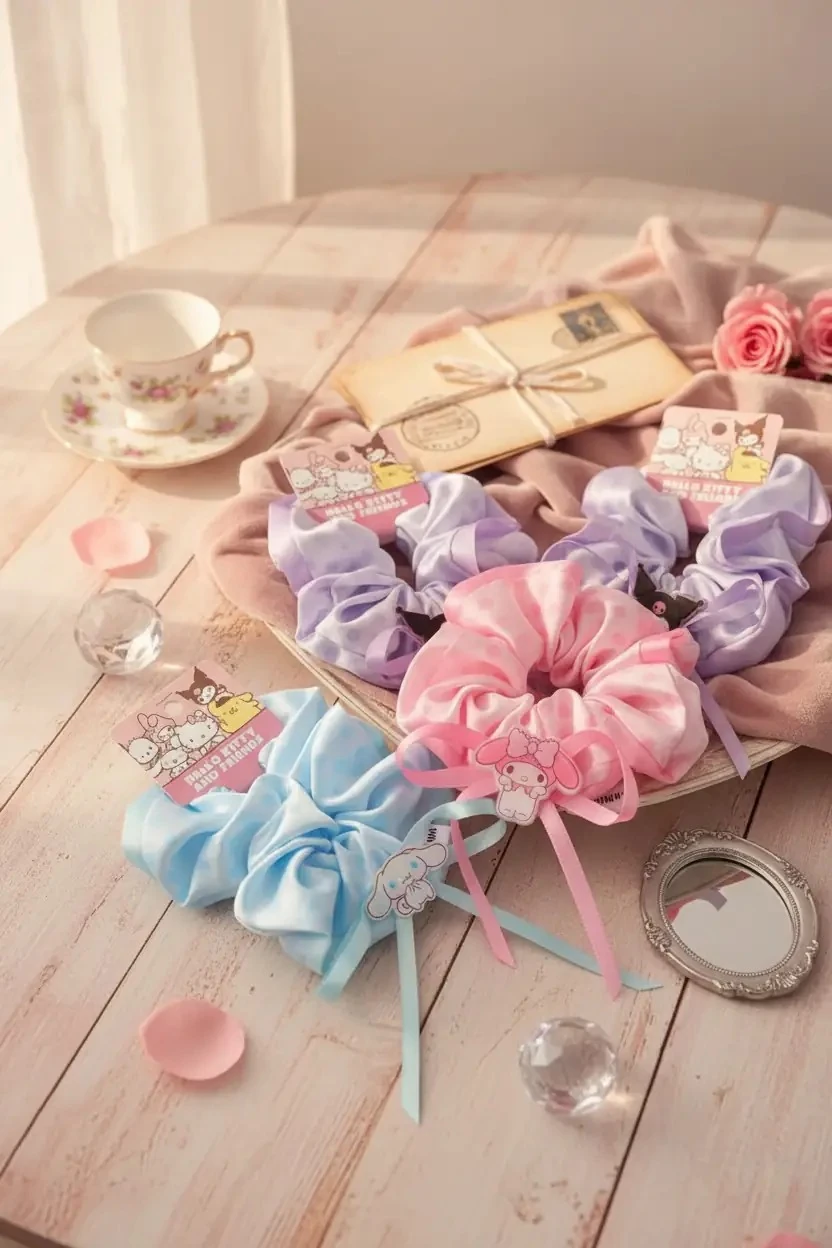 Sanrio Lisanslı Hello Kitty ve Arkadaşları Serisi Saç Lastiği