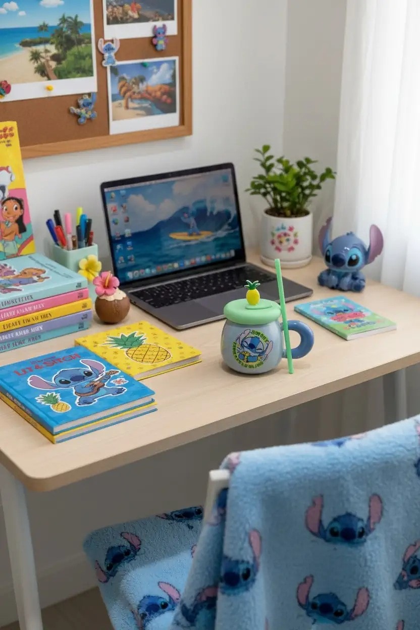 Disney Lilo&Stitch Lisanslı Ananas Figürlü Seramik Kupa 350ml