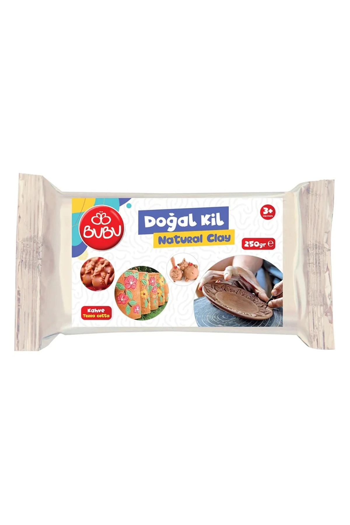 BU-BU DOĞAL KİL KAHVERENGİ 250 GR.