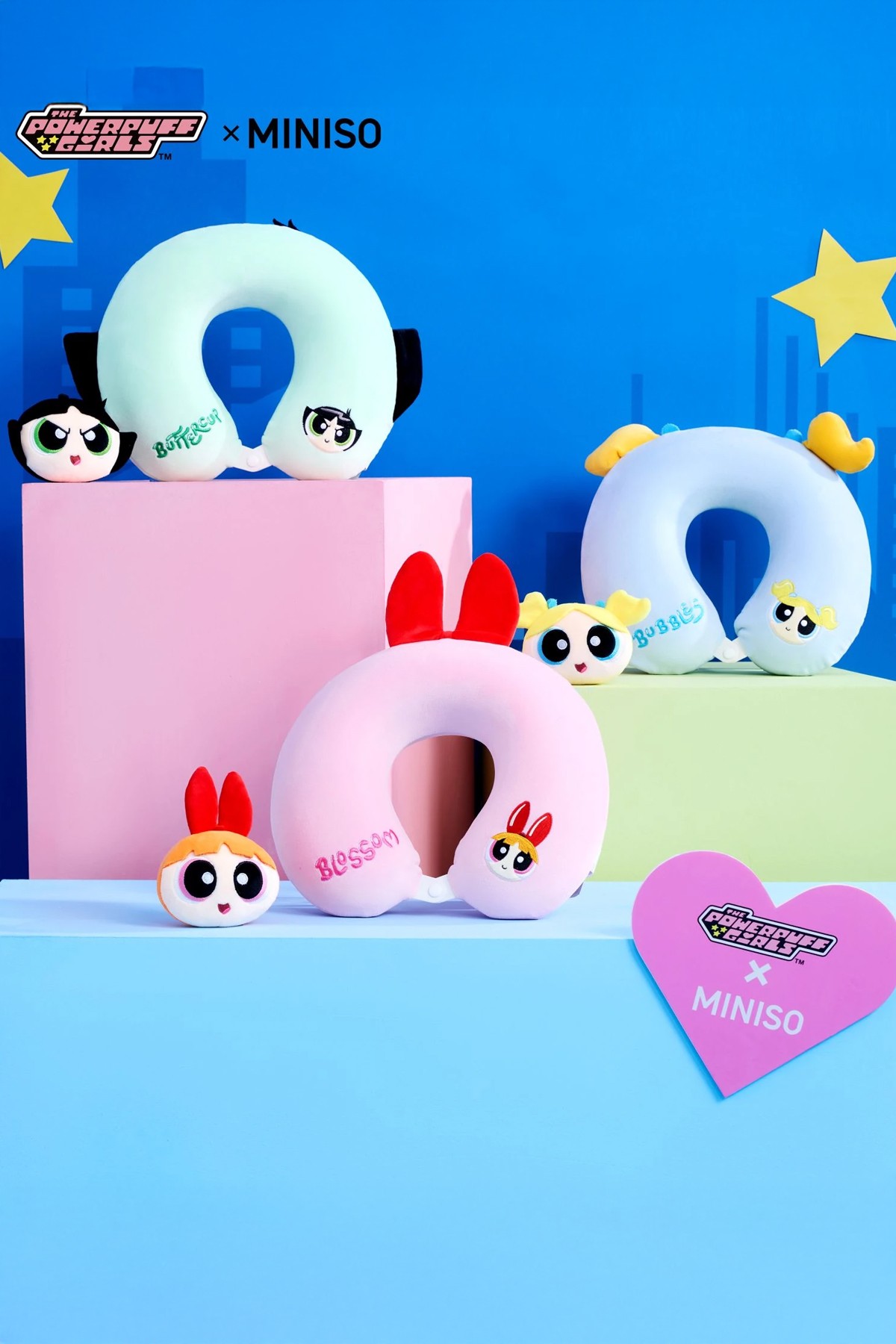 Powerpuff Girls Lisanslı Hafızalı Boyun Yastığı (Bubbles)