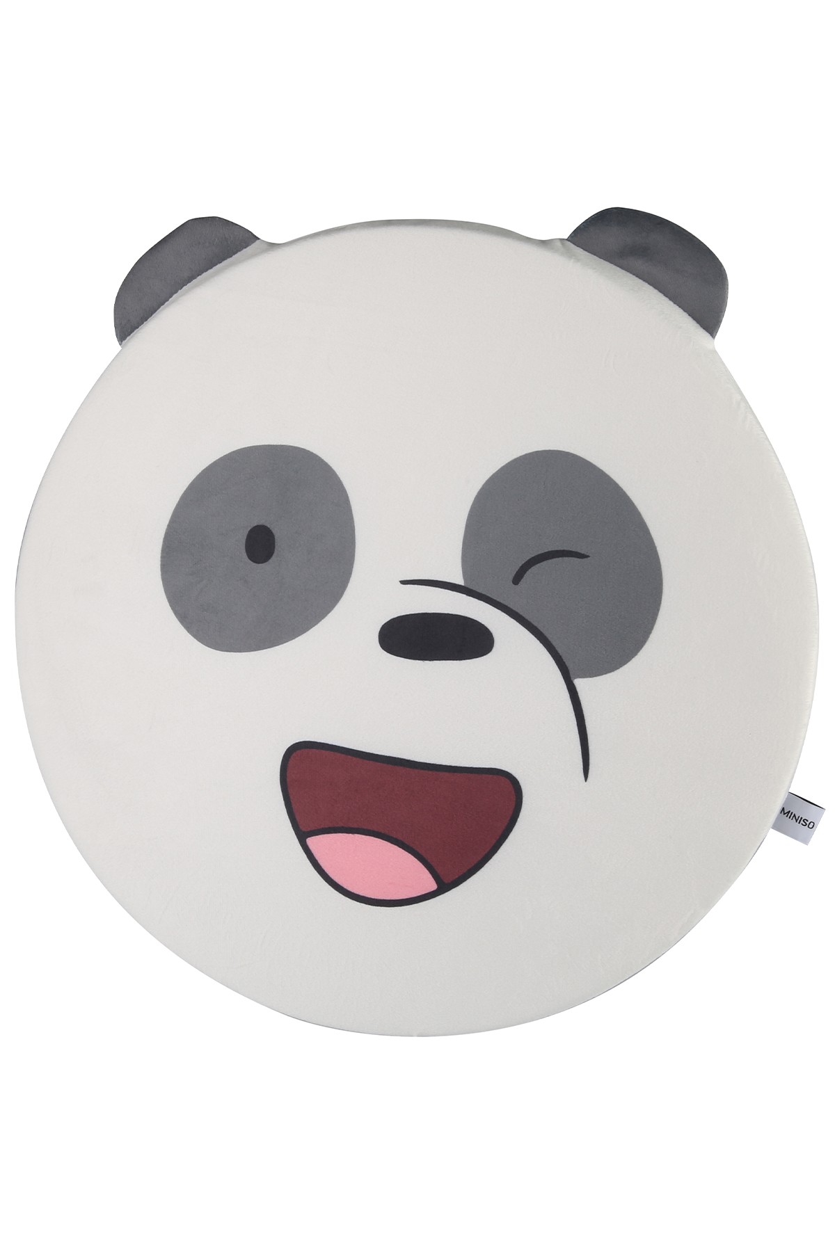 We Bare Bears Lisanslı Kalın Yuvarlak Yastık (5cm) - Panda