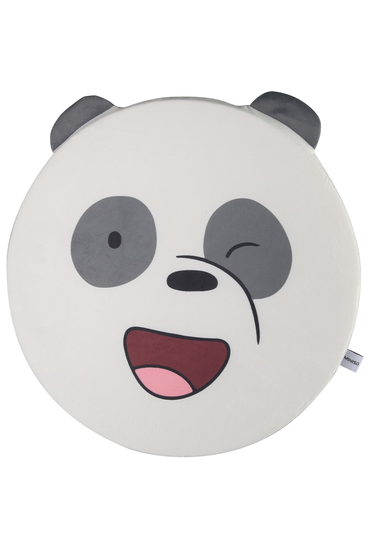 We Bare Bears Lisanslı Kalın Yuvarlak Yastık (5Cm) - (Outlet)