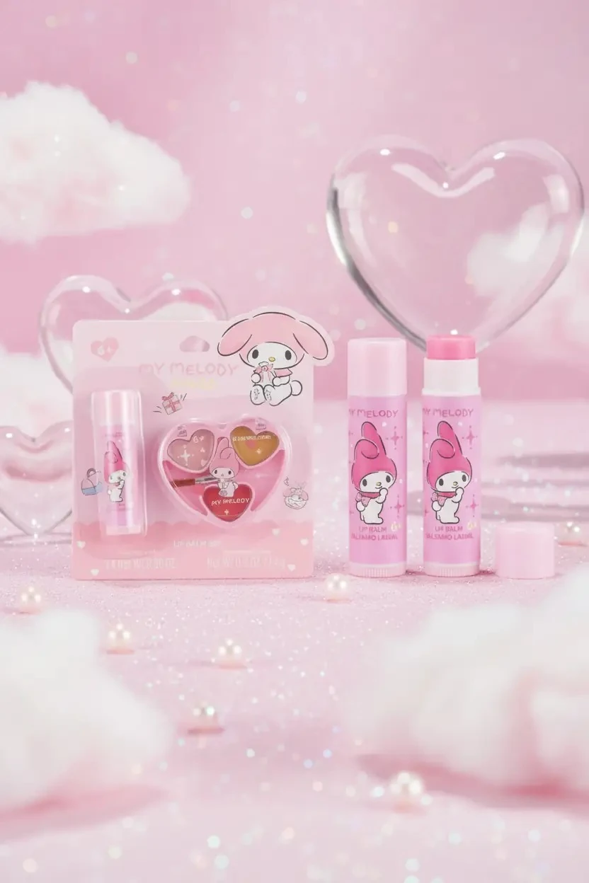 Sanrio Lisanslı My Melody Dudak Jeli ve Yumuşatıcı Dudak Balmı – Parlak ve Bakımlı Görünüm