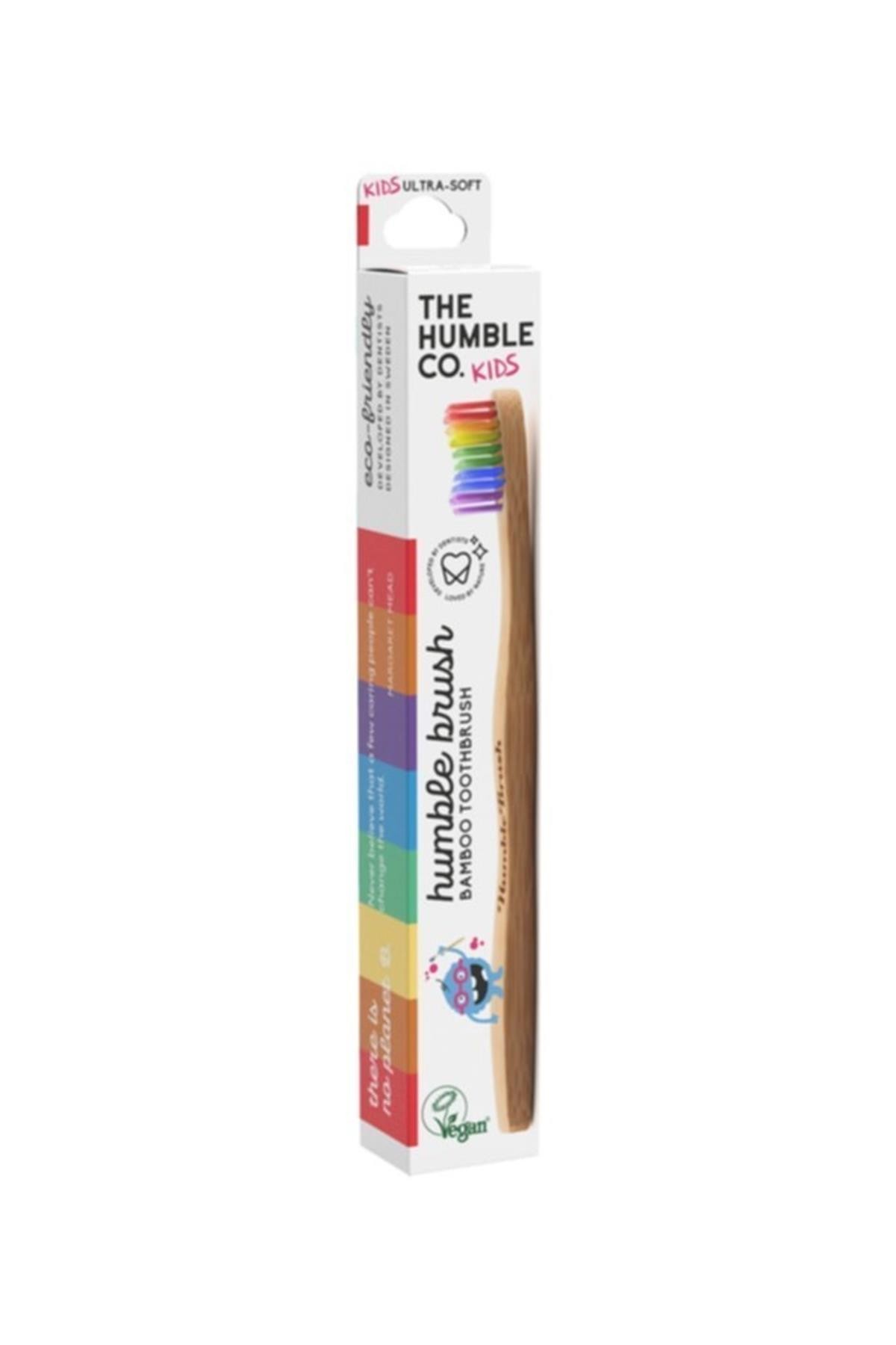 Humble Brush Çocuk Ultra Yumuşak Bambu Diş Fırçası Gökkuşağı