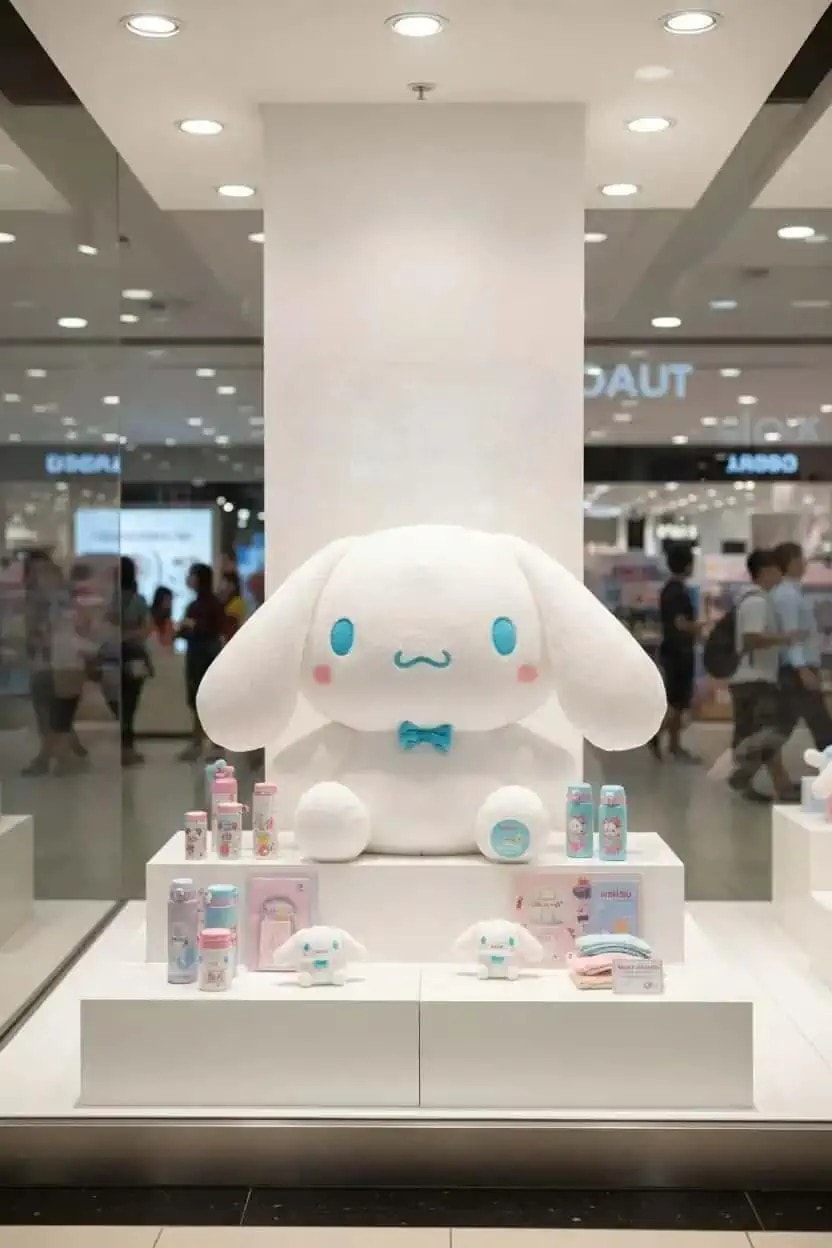 Sanrio Lisanslı Oturan Peluş Oyuncak (53 cm) - Cinnamoroll