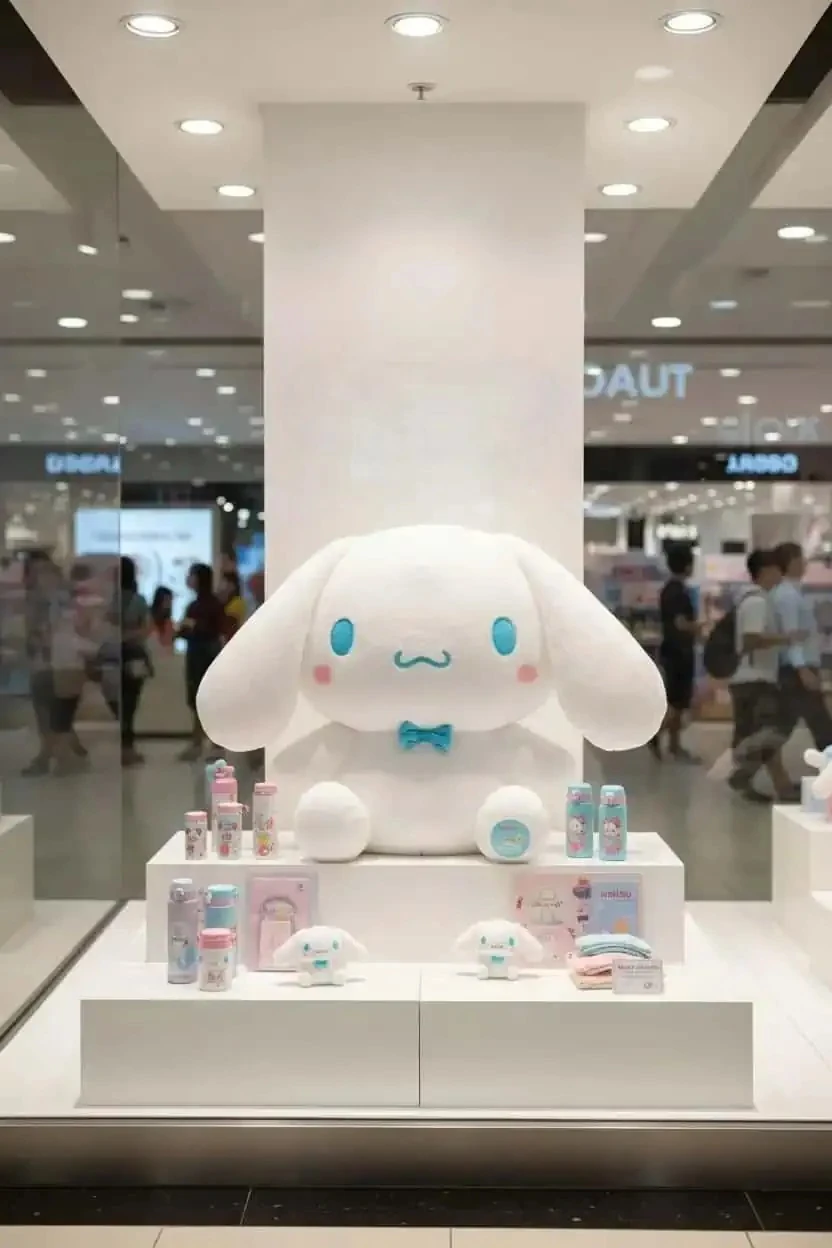 Sanrio Lisanslı Oturan Peluş Oyuncak (53 Cm) - Cinnamoroll (Outlet)
