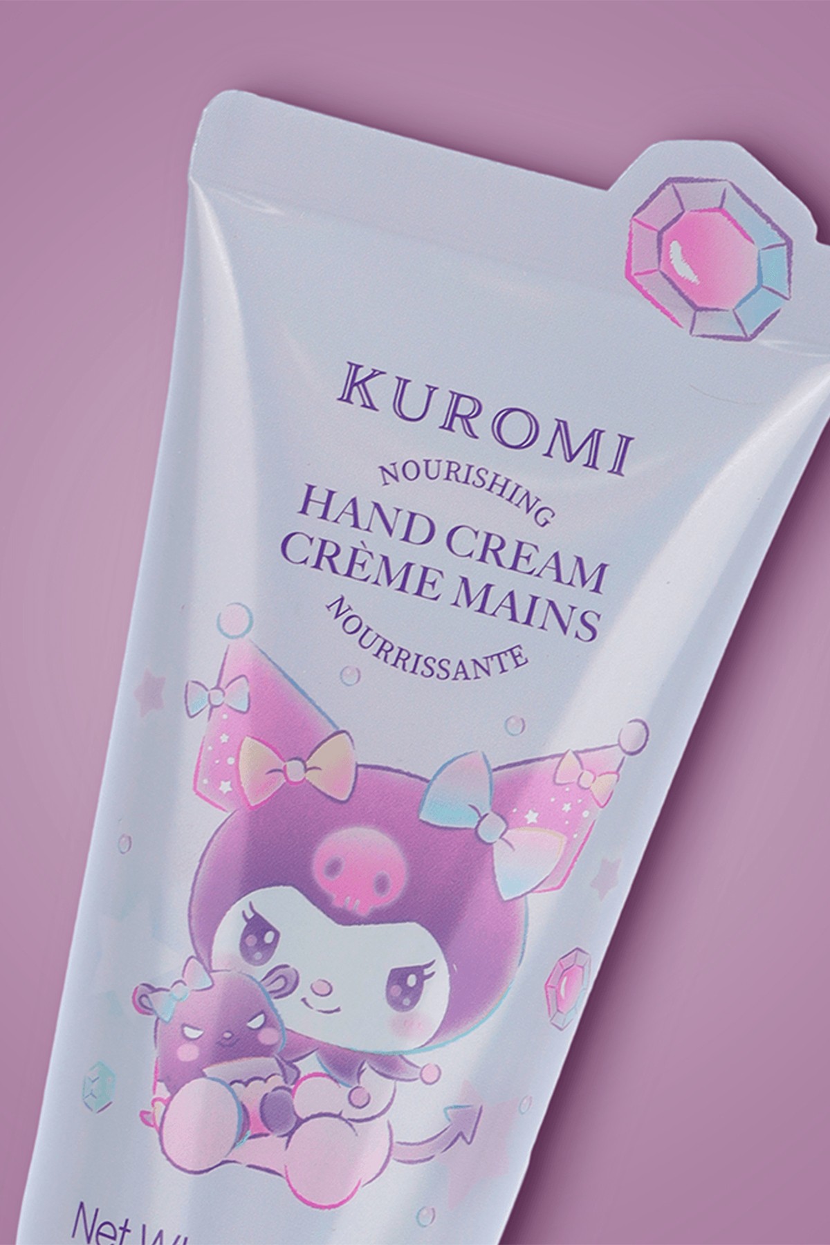 Sanrio Lisanslı Elmas Kapaklı El Kremi (50g) - Kuromi