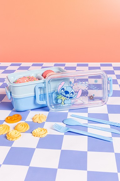 Disnet Stitch Lisanslı Çift Katmanlı Yemek Kabı - 1400 ml