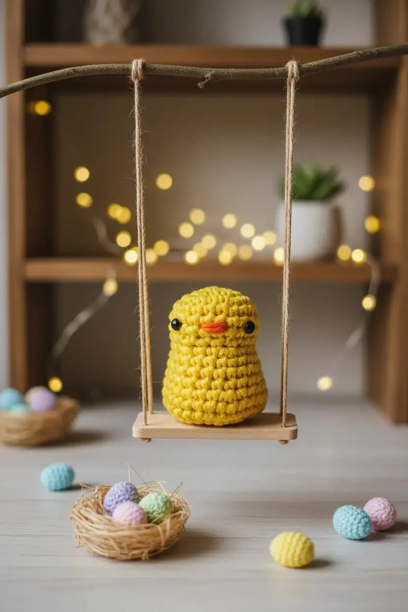 Civciv Figürlü Örgü İpi Seti – DIY Hobi Seti Kolay Başlangıç