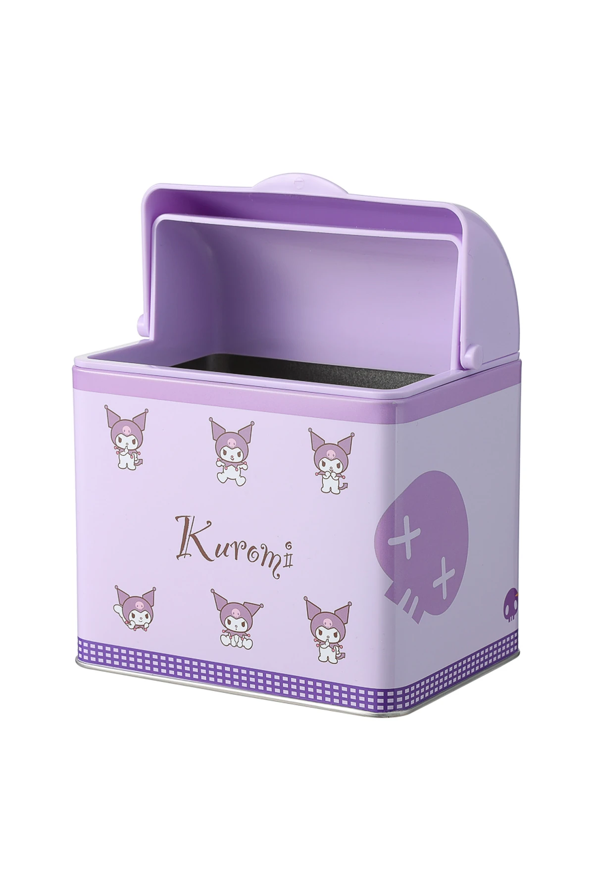 Sanrio Lisanslı Kuromi Çok Amaçlı Teneke Saklama Kutusu