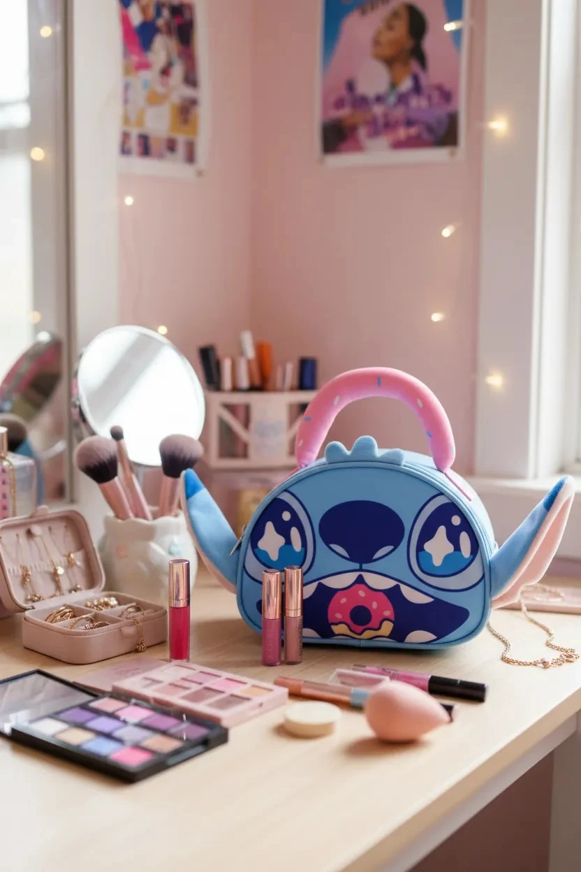 Disney Lilo & Stitch Lisanslı Parti Serisi Kozmetik Çantası