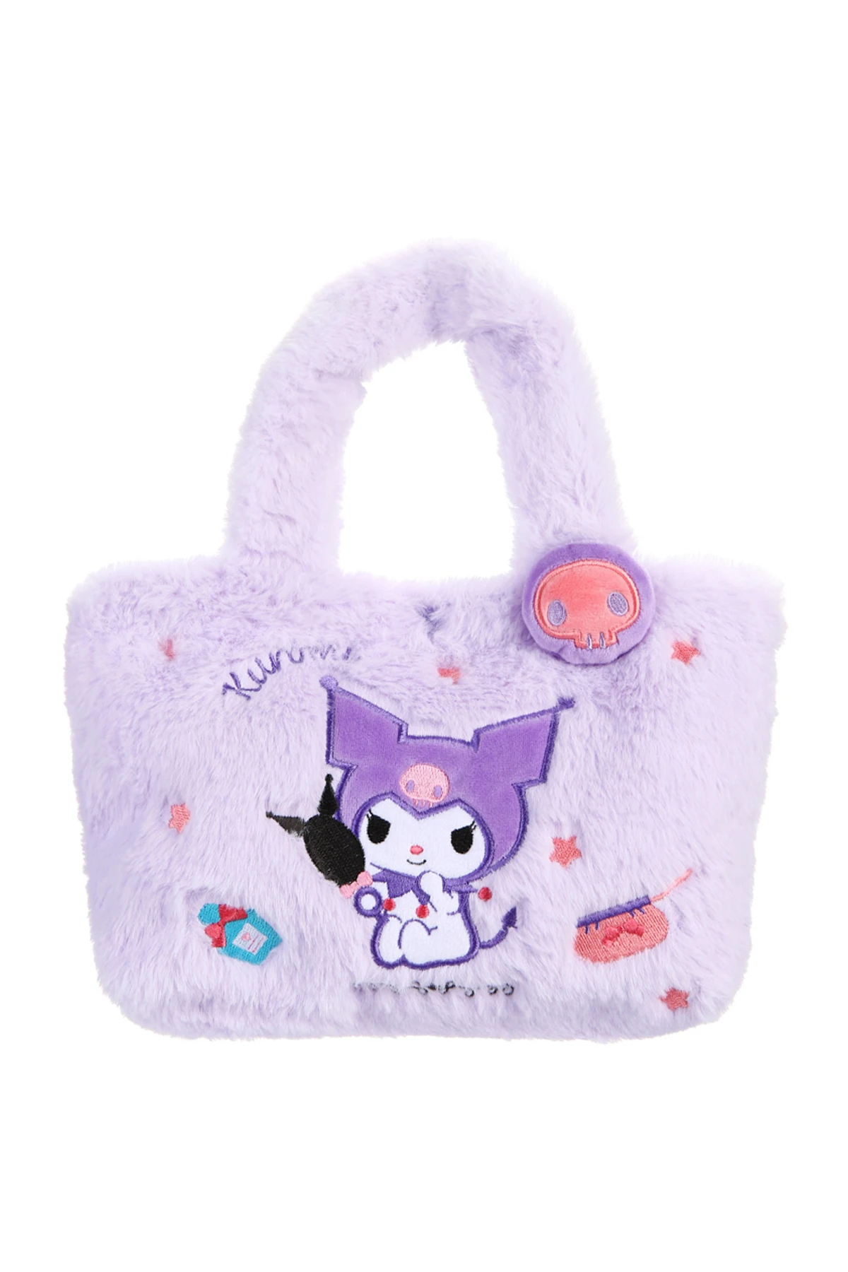 Sanrio Lisanslı Kuromi Peluş Öğle Yemeği Çantası