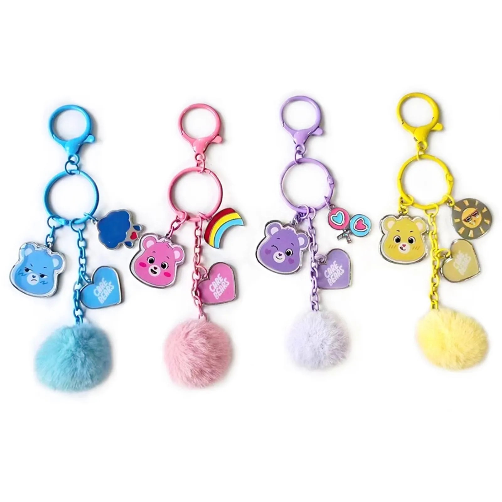 Care Bears Lisanslı Pofuduk Toplu Metal Anahtarlık