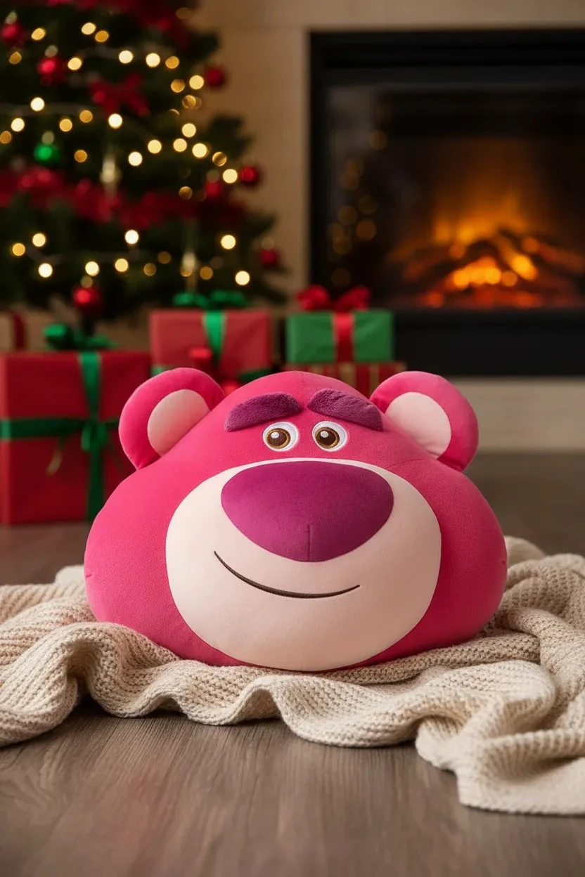 Disney Lisanslı Pixar Lotso Serisi Baş Şeklinde Yastık