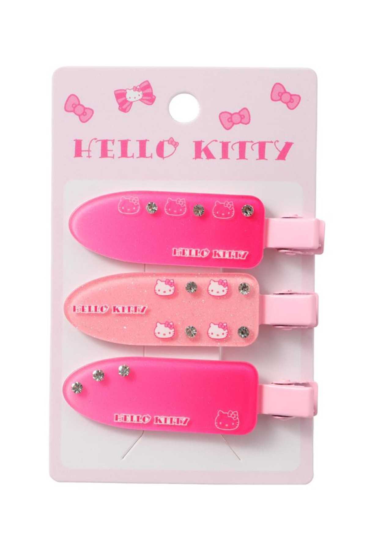 Sanrio Lisanslı Hello Kitty Saç Klipsi 3 adet