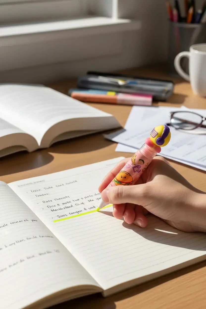 Taros Unick Color Civciv Kapaklı Tüp Fosforlu Kalem