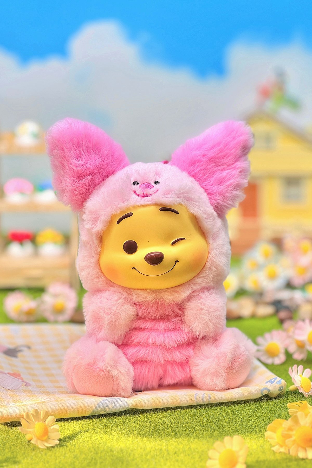 Disney Winnie the Pooh Lisanslı Yaramaz Takım Serisi Peluş Çanta Süsü -Anahtarlık - Blind Box