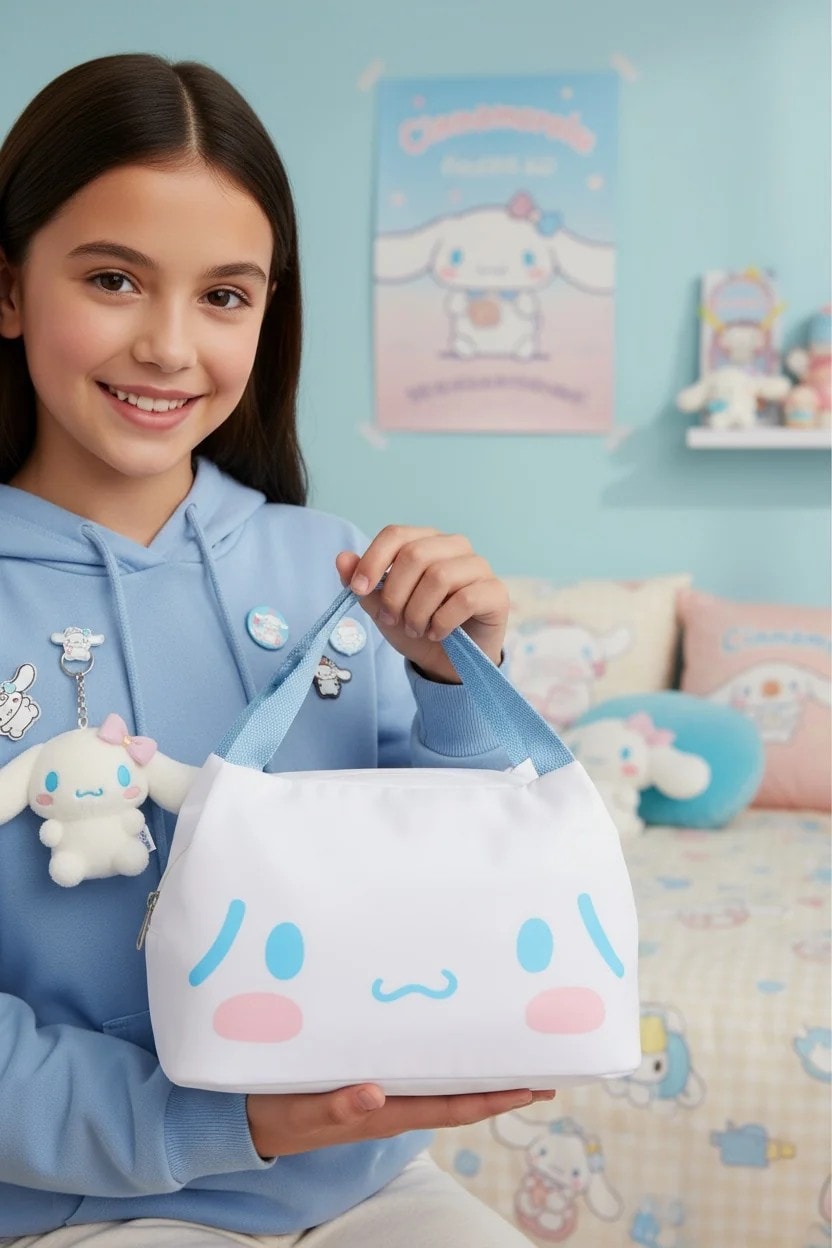 Sanrio Lisanslı Yiyecek Çantası - Cinnamoroll