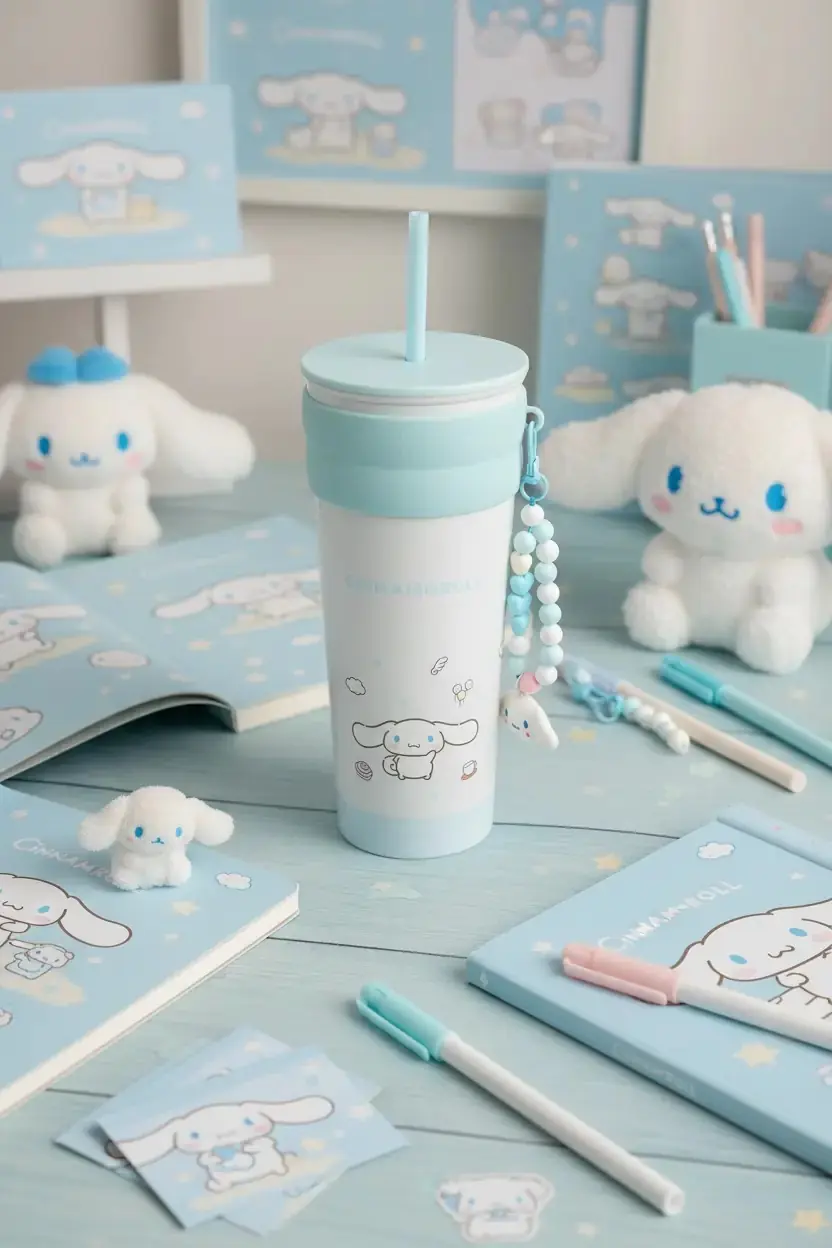 Cinnamoroll Paslanmaz Çelik Matara 800 ML | Miniso TR
