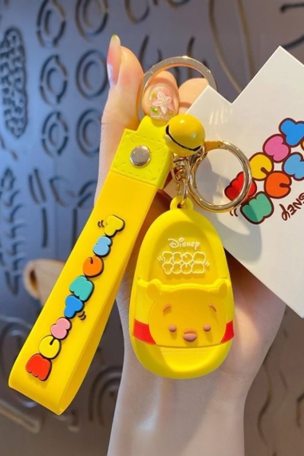 Disney Lisanslı Tsum Tsum Serisi Mini Terlik Figürlü Anahtar