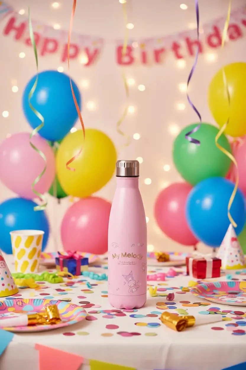 Sanrio Lisanslı Parti Serisi My Melody Termos Şişe - 500 ml