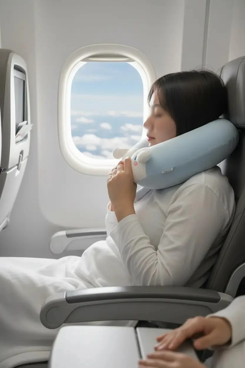 Sanrio Cinnamoroll Lisanslı Seyahat Boyun Yastığı – 32 cm