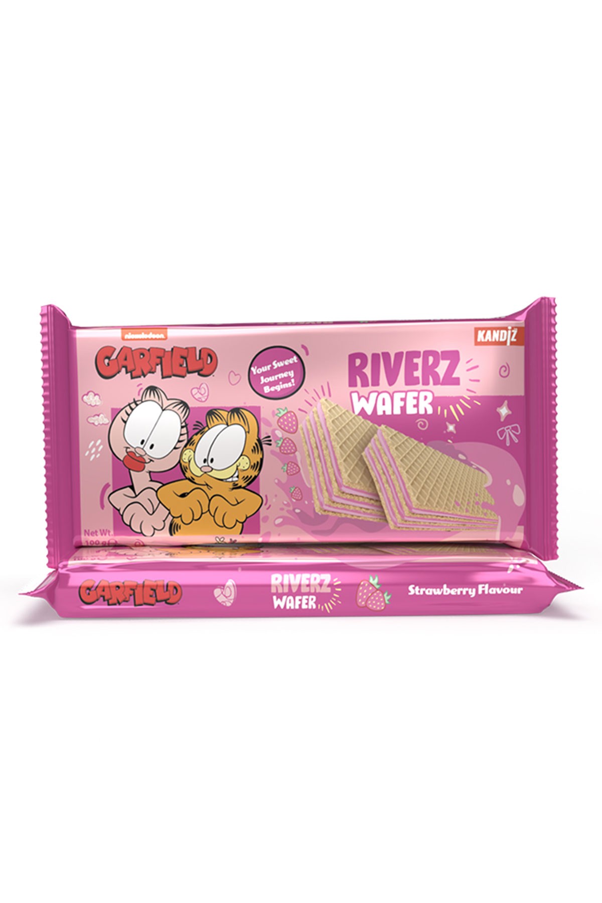 Riverz Çilek Aromalı Nefis Wafer (100g)