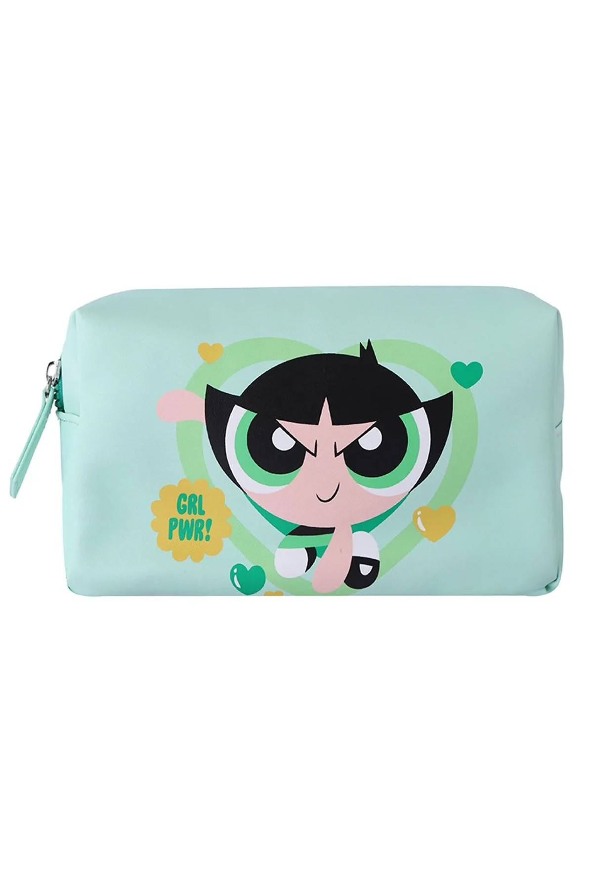 Powerpuff Girls Lisanslı Kare Kozmetik Çantası - Buttercup