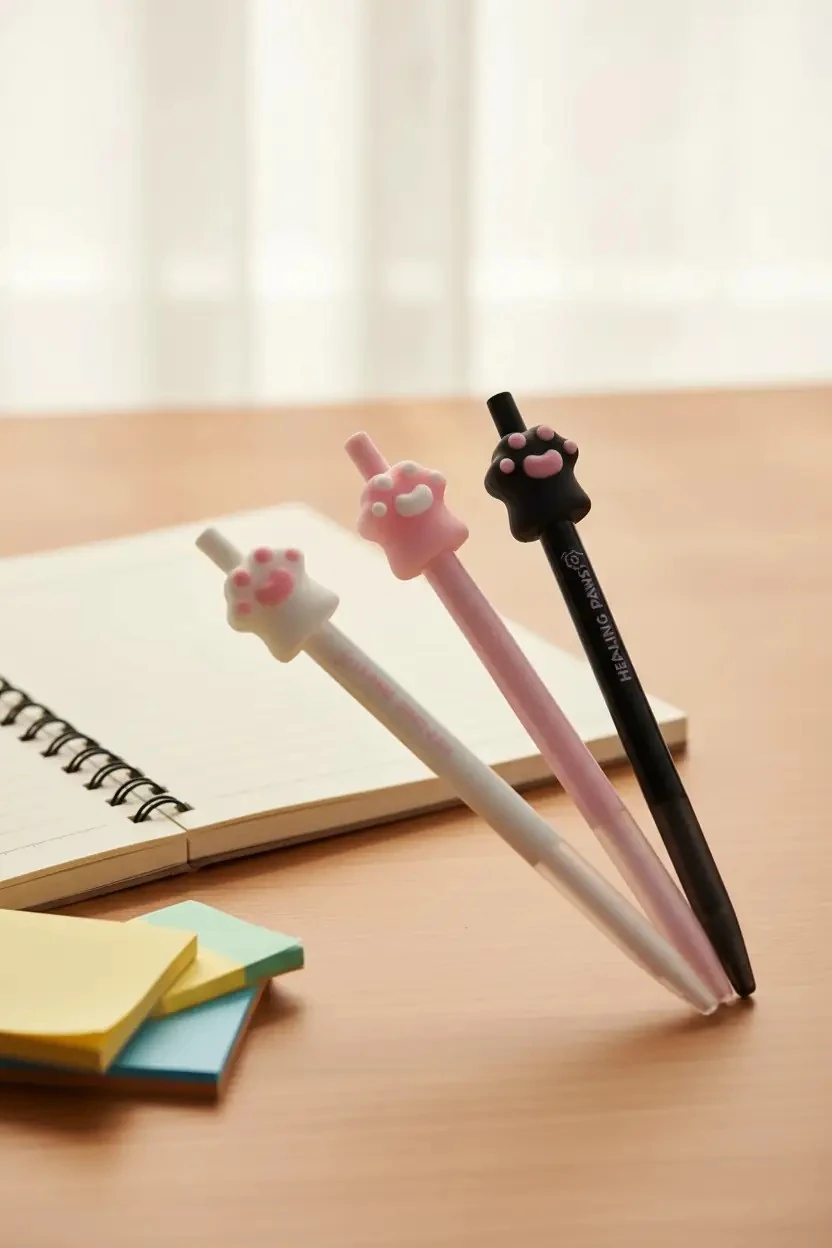 Pati Şekilli Silikon Detaylı Versatil Kalem 0.5 mm