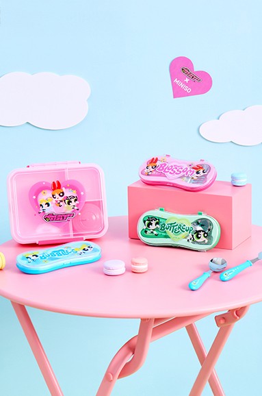 Powerpuff Girls Lisanslı Kutulu Çatal Kaşık Seti (Pembe)