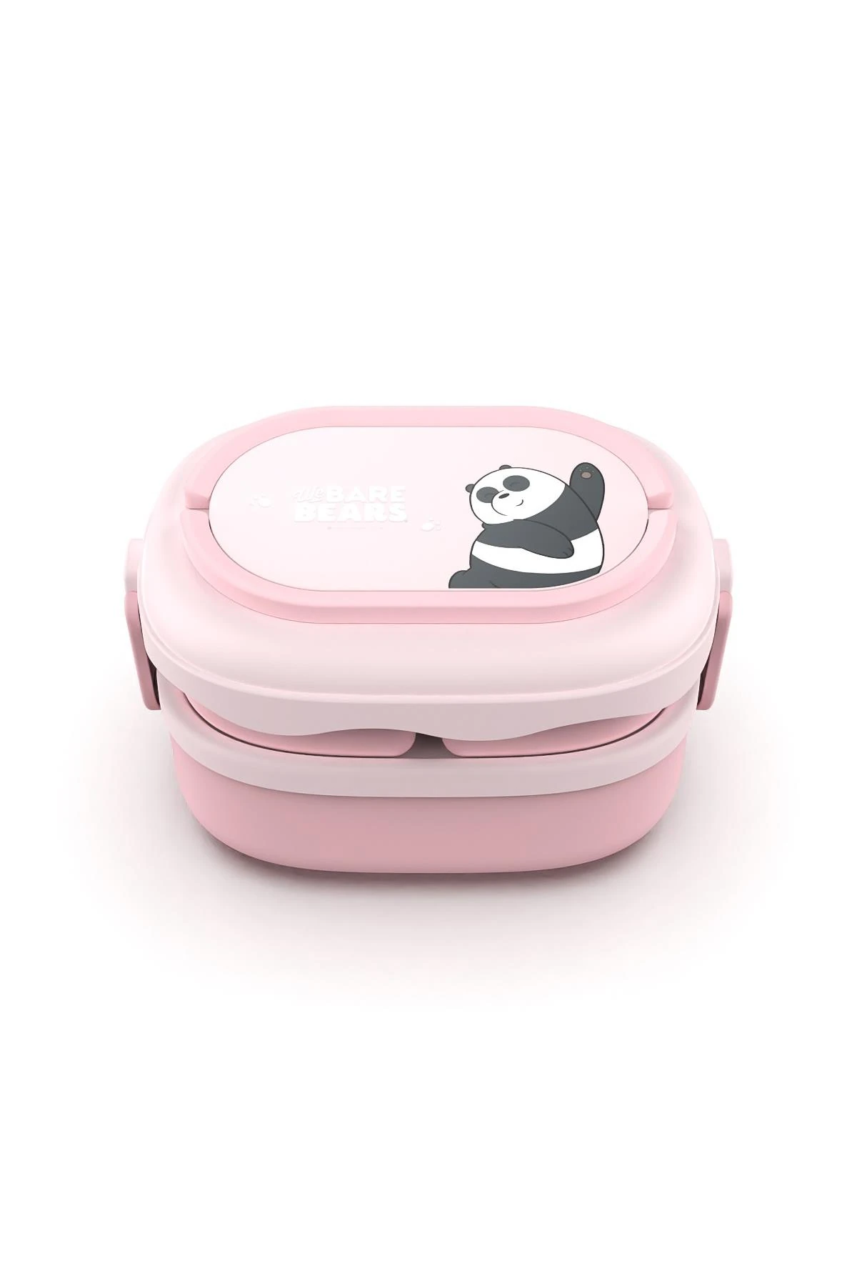 We Bare Bears Lisanslı Çift Katlı Yemek Kabı - Panda