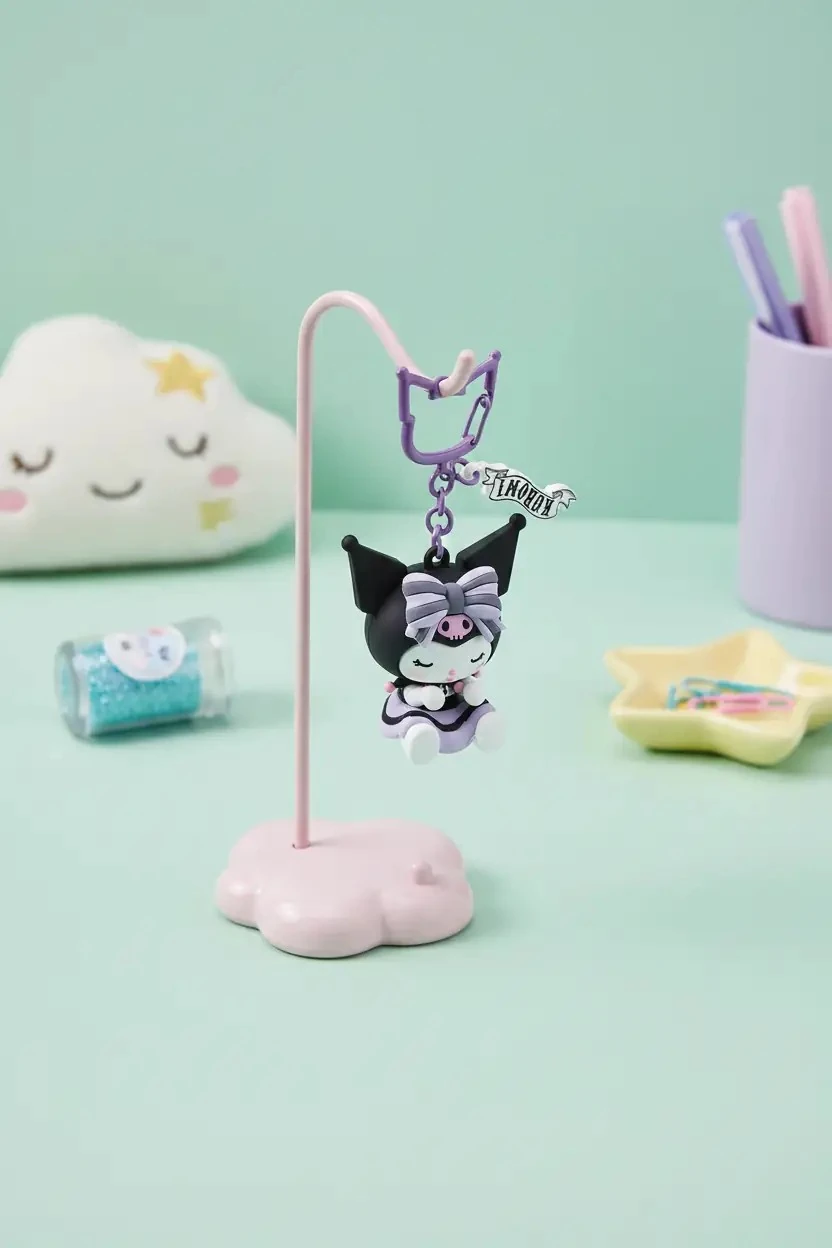 Sanrio Lisanslı Kuromi Şanslı Kehanet Serisi Araba Süsü 6 CM