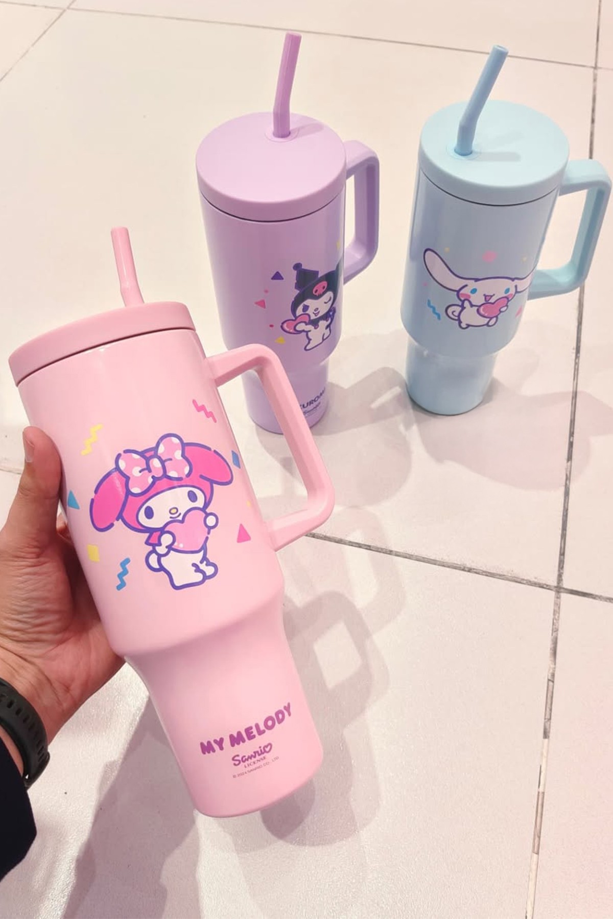 Sanrio Lisanslı Pipetli Çift Cidarlı Termos 1200 ml - My Melody