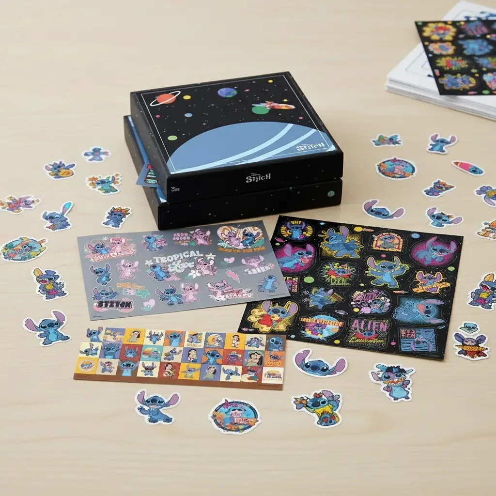 Taros Disney Lisanslı Stitch Sticker Seti – Renkli ve Eğlenceli