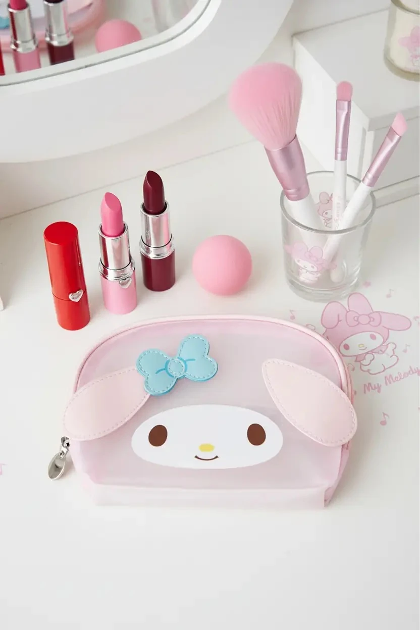 Sanrio Lisanslı My Melody File Kabuk Makyaj Çantası