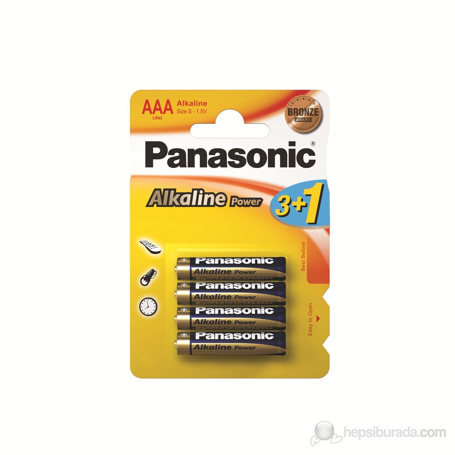 Panasonic Alkaline Power AAA Alkalin Pil 4'lü Paket