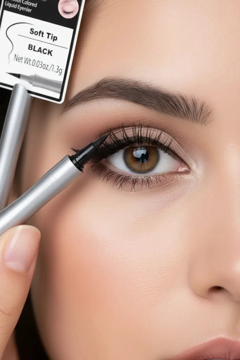 Yumuşak Uçlu Kavisli Tasarım Eyeliner