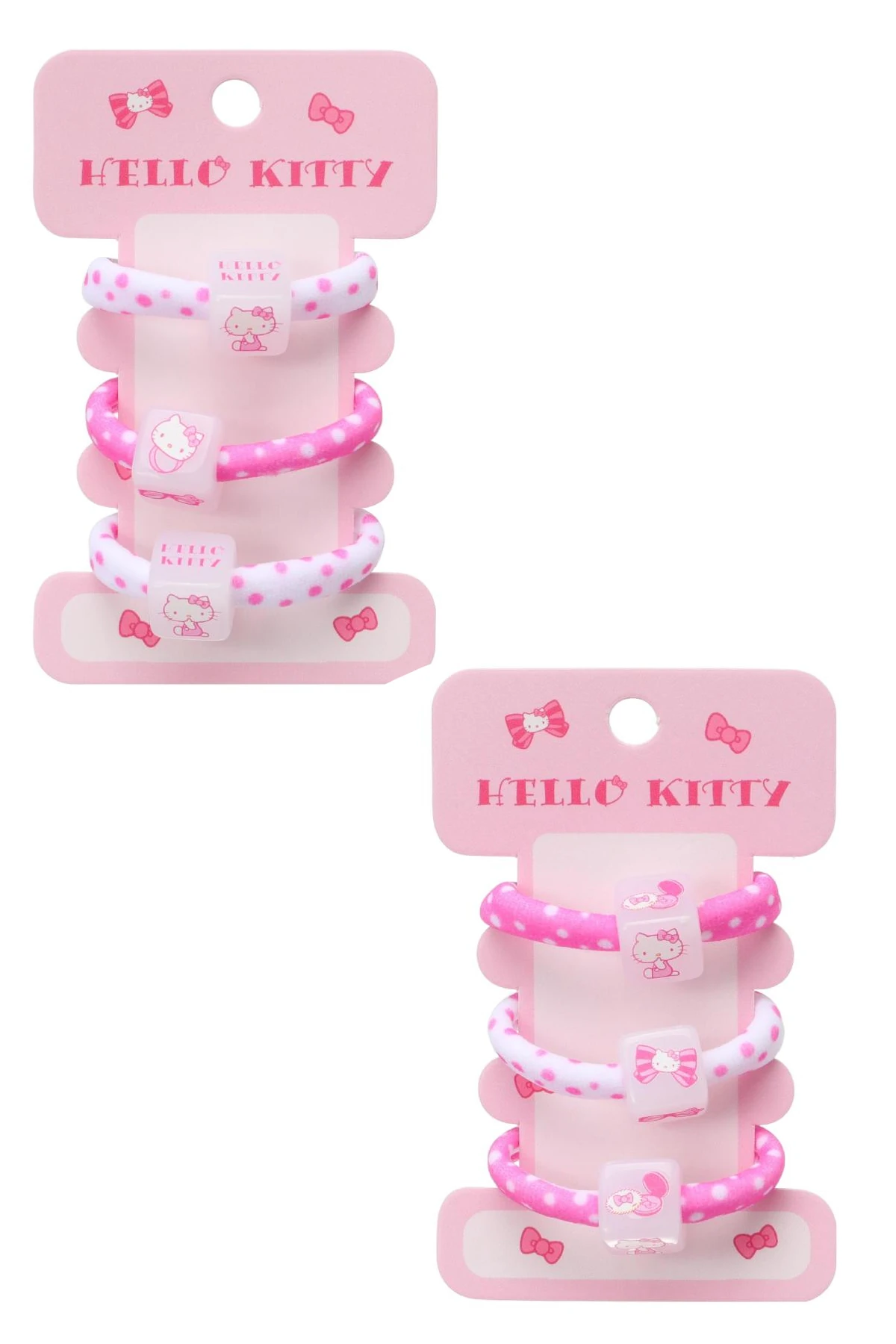 Hello Kitty Serisi Zar Figürlü Saç Lastiği (3 adet)