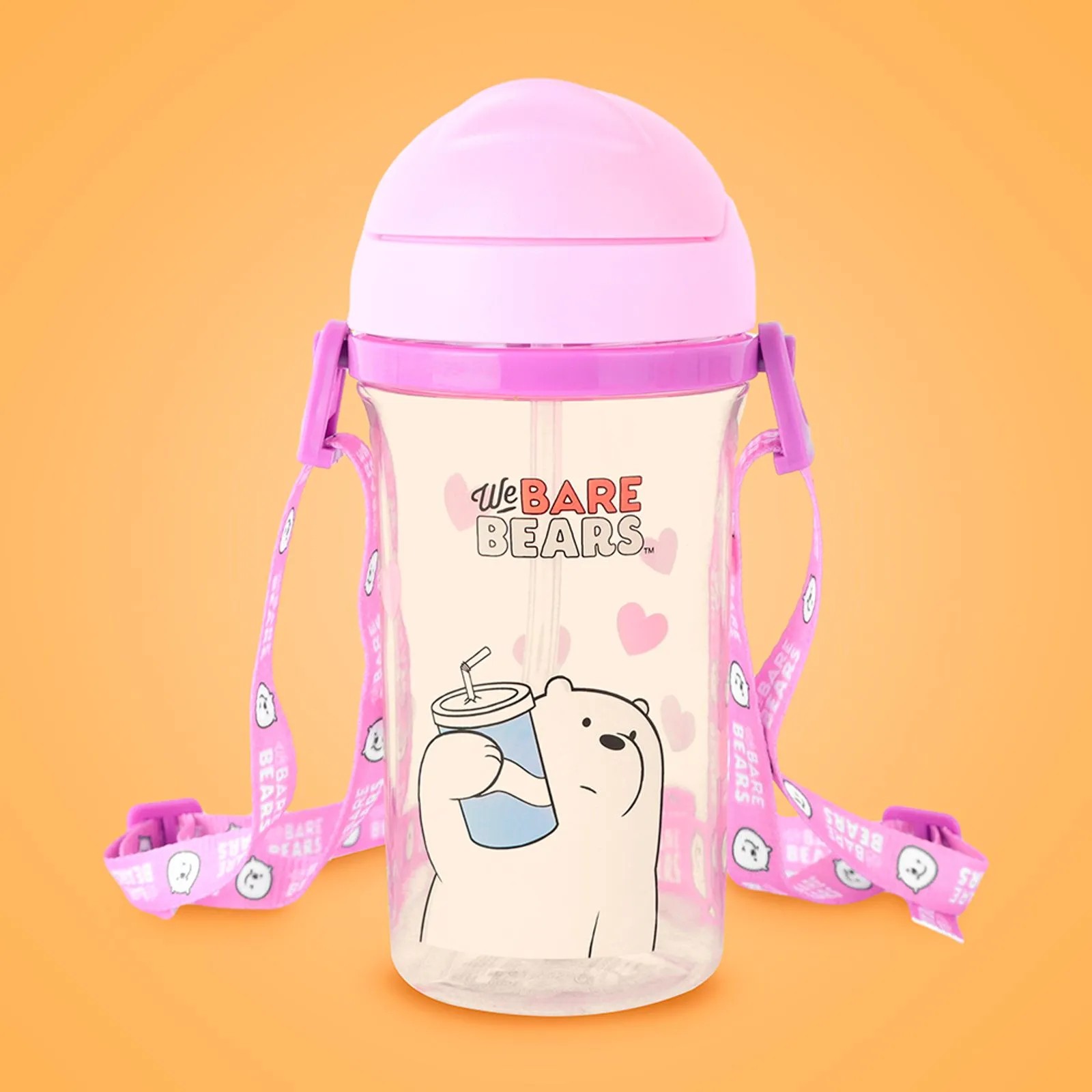We Bare Bears Lisanslı Taşıma Askılı Suluk (400Ml) - Kutup Ayısı