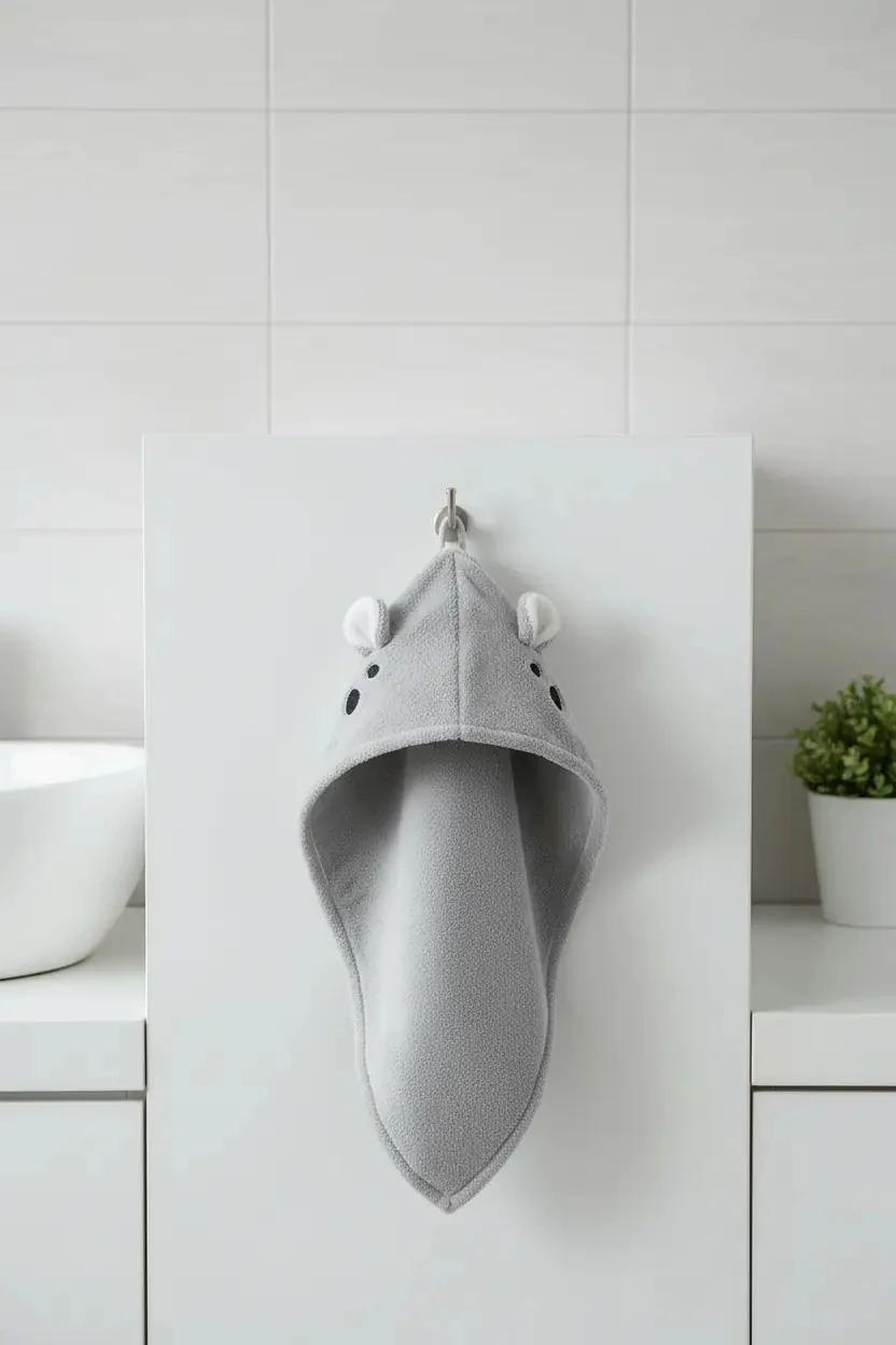 Hayvan Serisi Kalın Saç Havlusu (Koala)