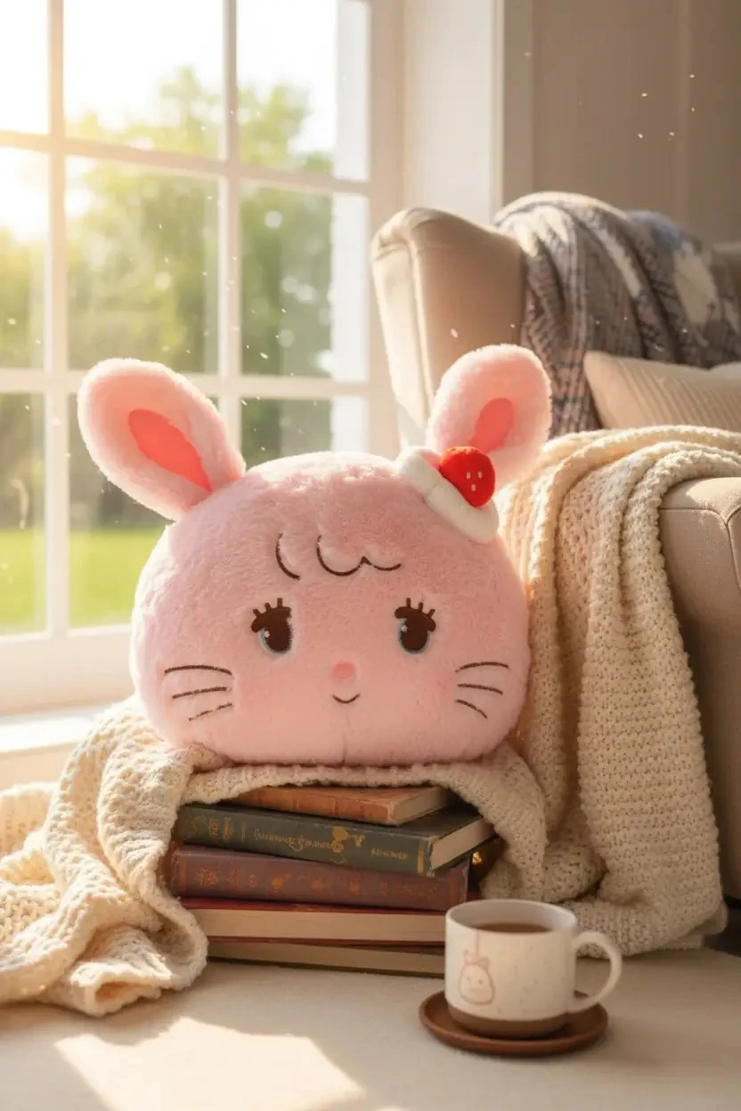 Mikko Lisanslı Çilek Serisi Cammy Peluş Yastık