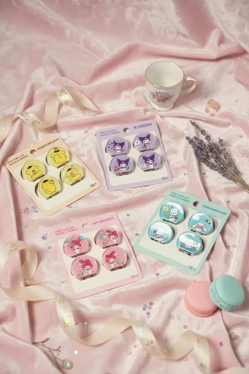 Hello Kitty Lisanslı Küçük Saç Kıskaç Toka (4 adet)