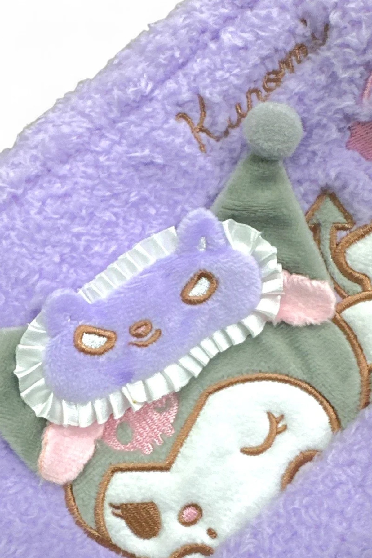 Sanrio Lisanslı Peluş Kozmetik Çantası - Kuromi